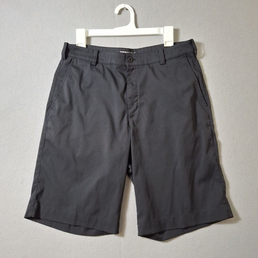 Nike Golf Shorts Mens 32X11 Tour Performance Dri-Fit Black Solid Stretch Chino
